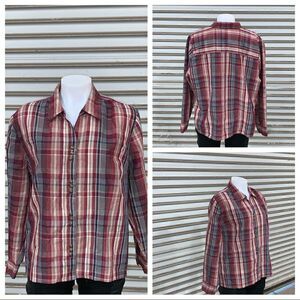 C.J. Banks button up plaid blouse size 1X